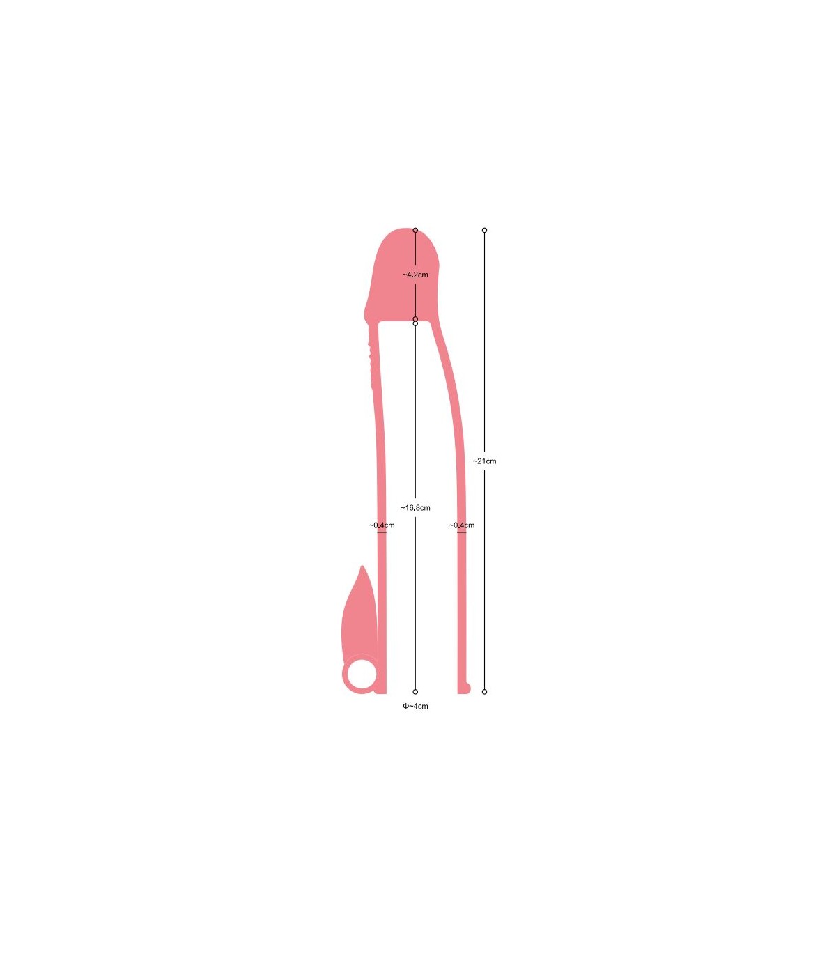 FUNDA PENE REALÍSTICA S3 FLESH 16'2 CM CON VIBRACIÓN