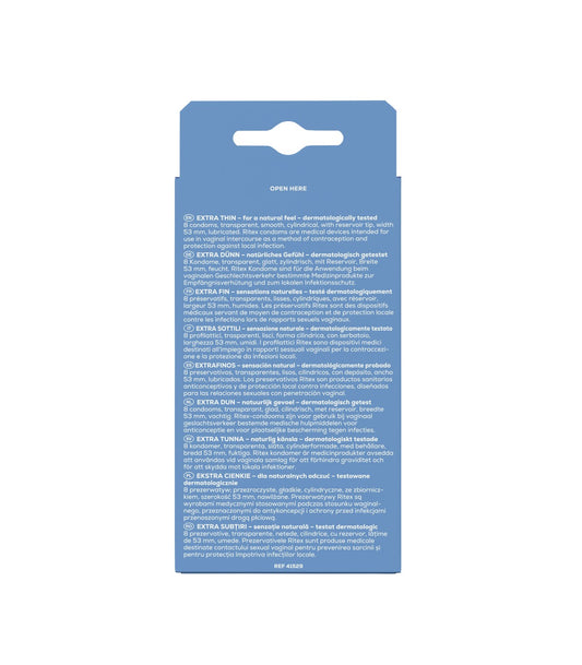 RITEX EXTRA THIN CONDOMS 8 UND