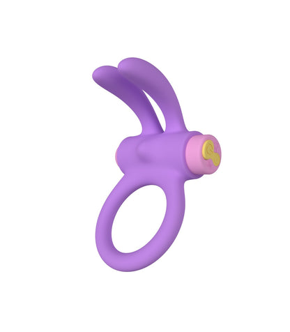 PARTY COLOR TOY VIBRATING RING RINY W/ REMOTE LILAC SILICONE USB