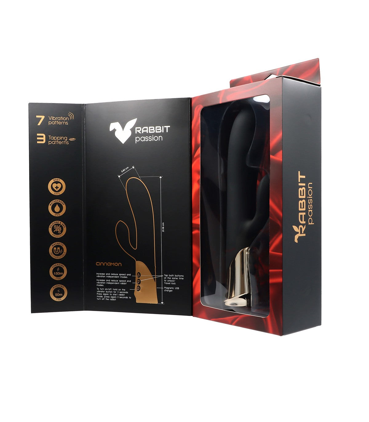 VIRGITE CINNAMON RECHARGEABLE SILICONE VIBRATOR