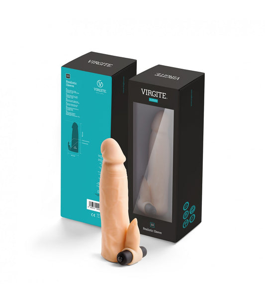 FUNDA PENE REALÍSTICA S3 FLESH 16'2 CM CON VIBRACIÓN