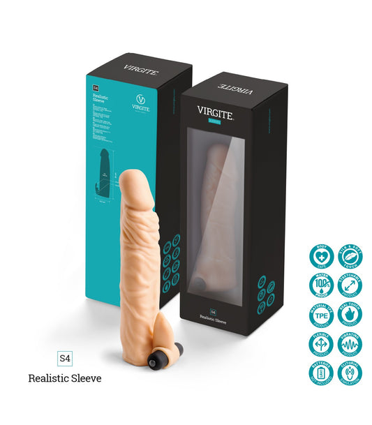 FUNDA PENE REALISTICA S4 FLESH 20CM