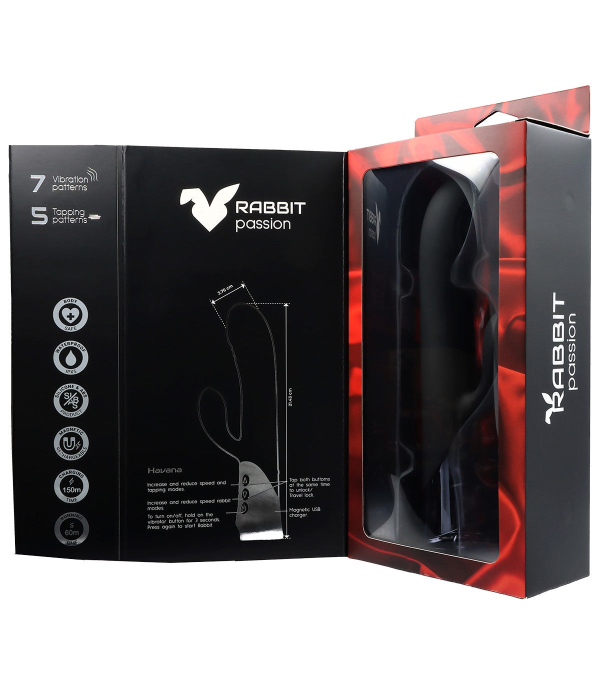 VIRGITE HAVANA RECHARGEABLE SILICONE VIBRATOR