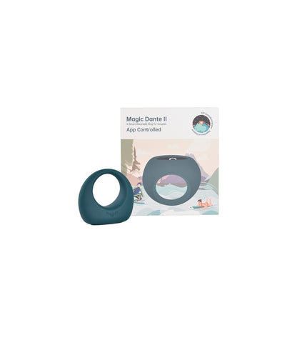 PARTY COLOR TOY VIBRATING RING RINY W/ REMOTE LILAC SILICONE USB