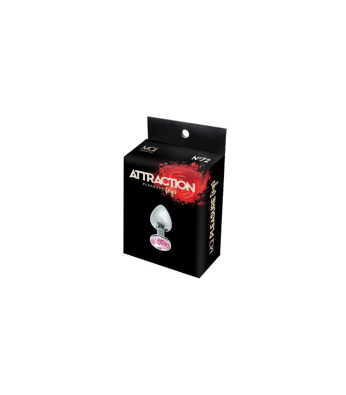 MAI PLUG METÁLICO CON PIEDRA ROSA S