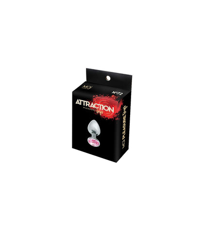 MAI PLUG METÁLICO CON PIEDRA ROSA S