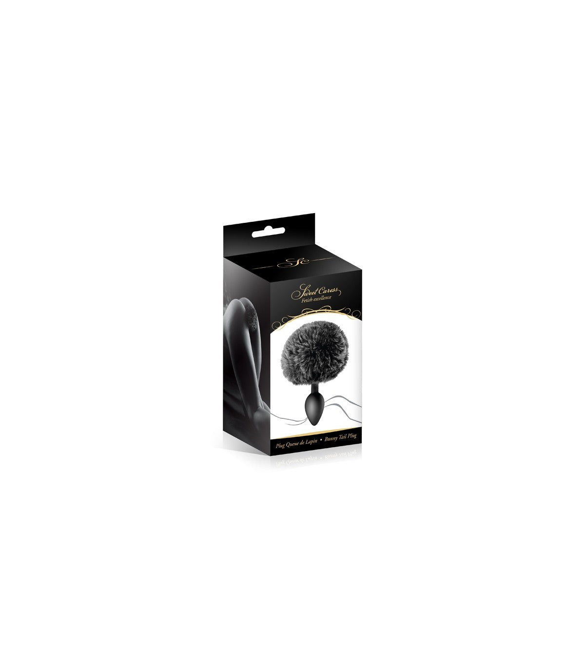 PLUG SILICONA POMPÓN NEGRO