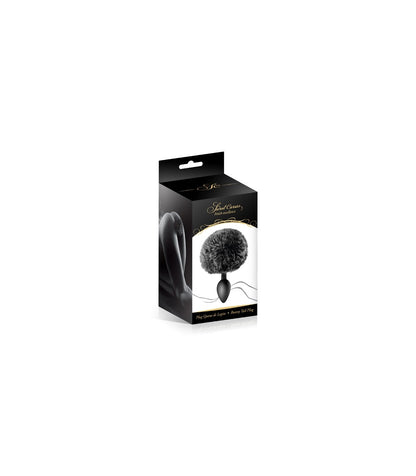 PLUG SILICONA POMPÓN NEGRO