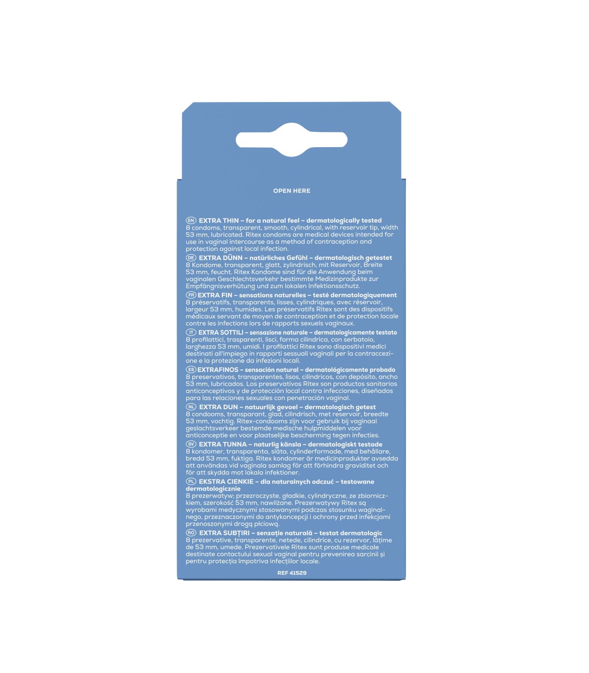 RITEX EXTRA THIN CONDOMS 8 UND