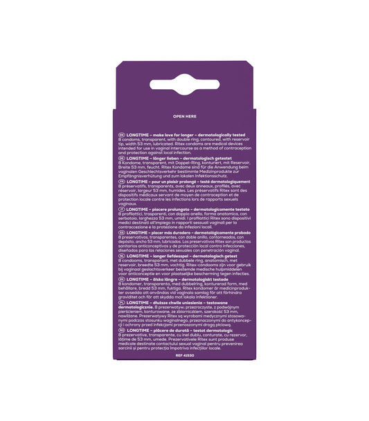 RITEX LONG TIME CONDOMS 8 UND