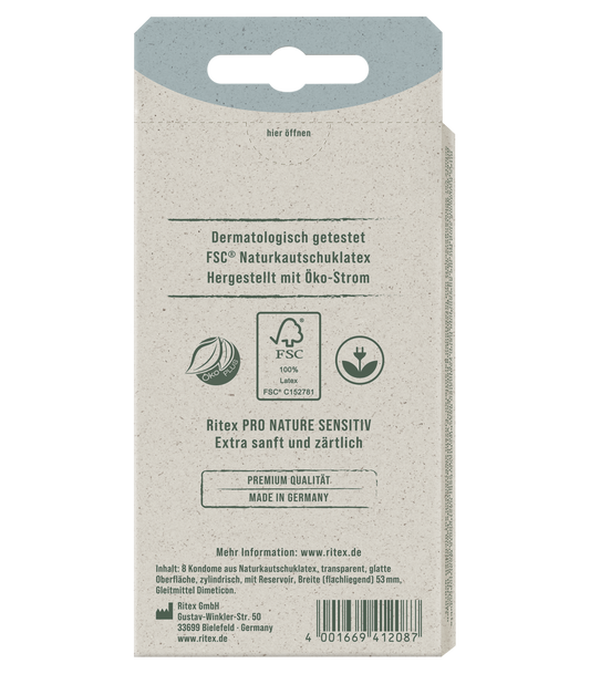 RITEX PRO SENSITIV CONDOMS 8 UND