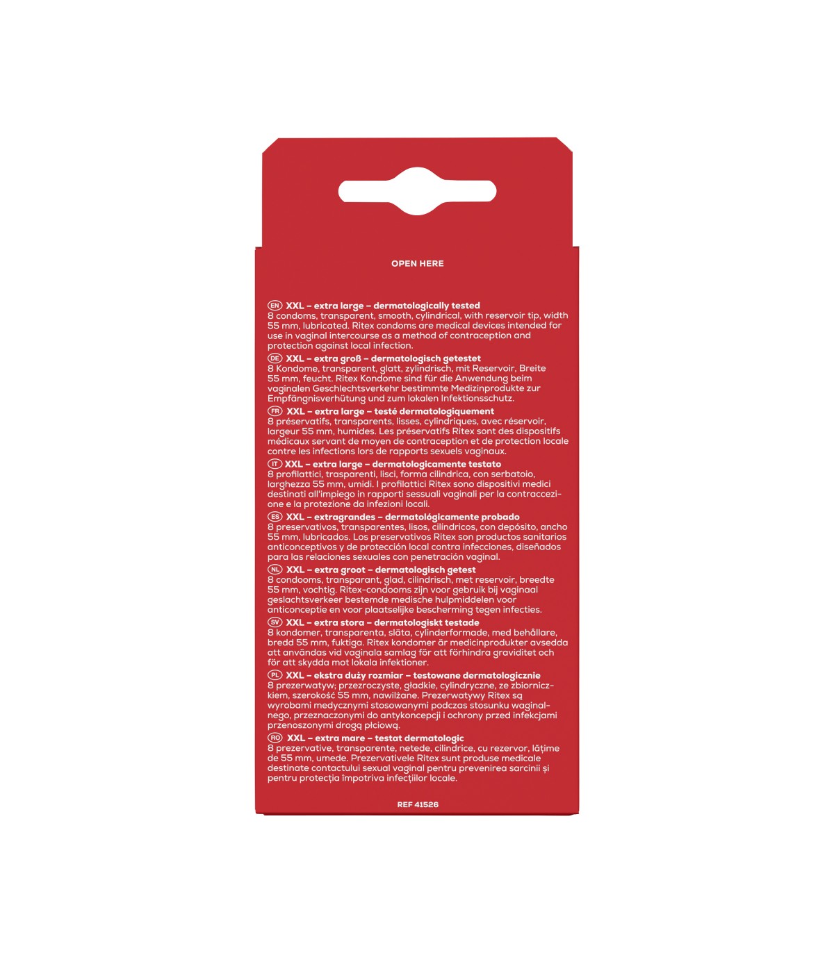 RITEX XXL CONDOMS 8 UND