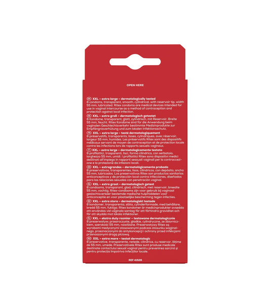 RITEX XXL CONDOMS 8 UND