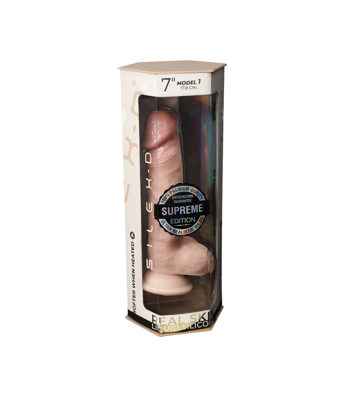 SILEXD DILDO PREMIUM REAL SKIN MODEL 13.6 CM
