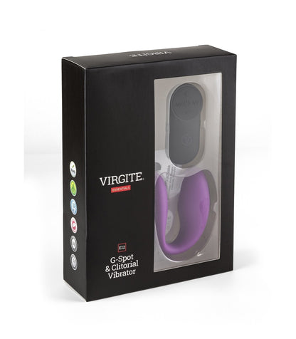 VIRGITE ESSENTIALS G- SPOT & CLITORIAL VIBRATOR PURPLE