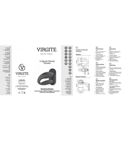 VIRGITE ESSENTIALS G- SPOT & CLITORIAL VIBRATOR PURPLE