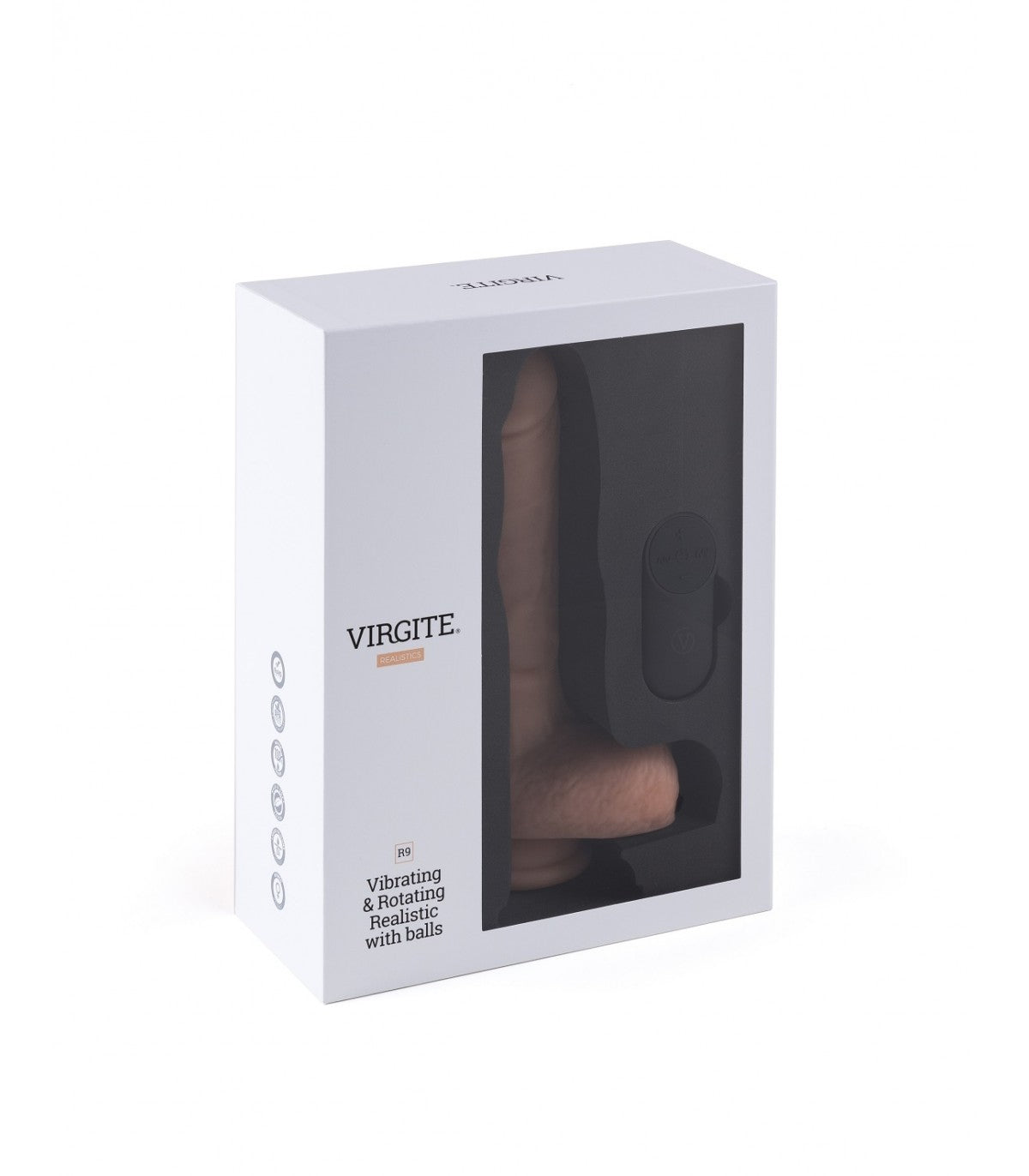 VIRGITE VIBRADOR Y ROTADOR REALÍSTICO 'R9' 19CM
